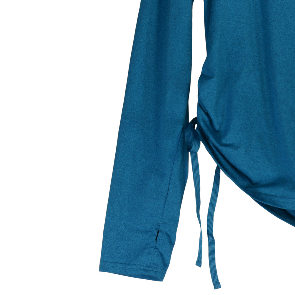 Magellan Fish Gear Performance Top Women Large Teal Hooded Ruched Athleisured r - Picture 3 of 7